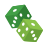 Rolling dice icon